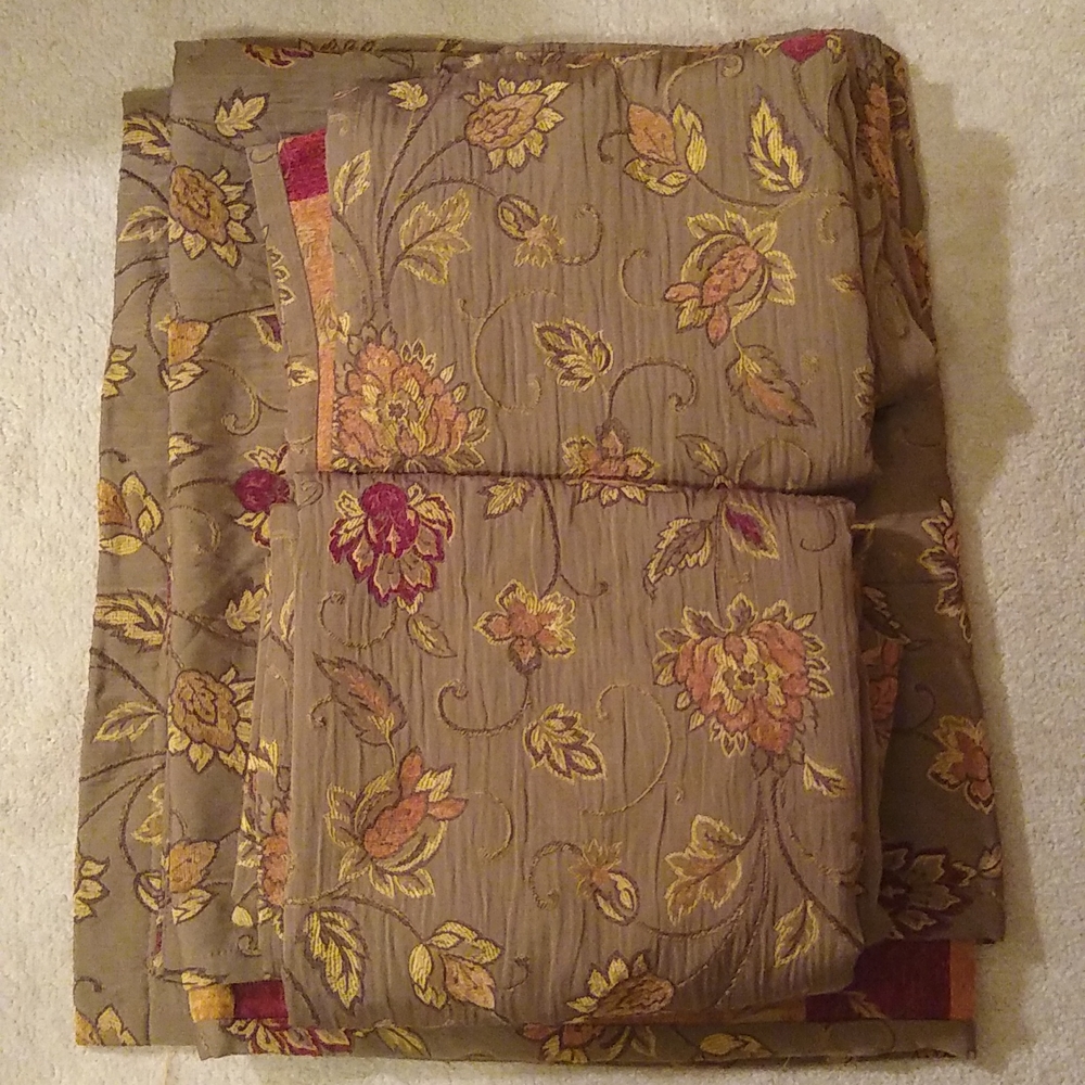 Curtains - 3 panels 52W x 84L